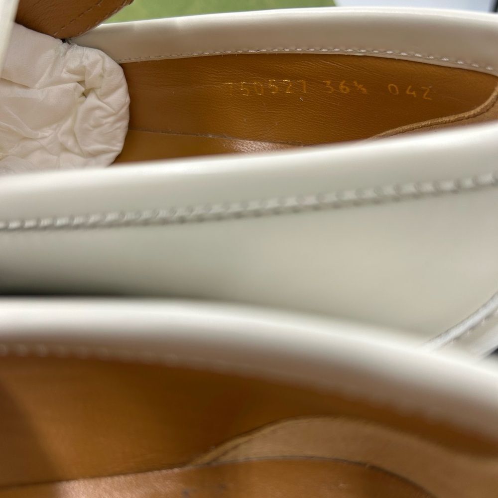 Women’s Gucci, patent leather interlocking GG loafers size 36.5 made in Italy - Picture 8 of 11